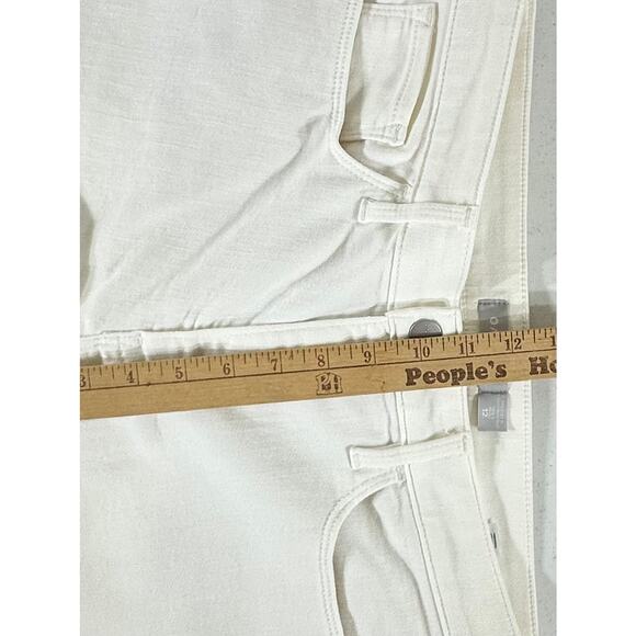 Athleta Skulptek Skinny Ankle Jeans‎ Size 12 (33x29) Off White Cream High Rise - Picture 9 of 9